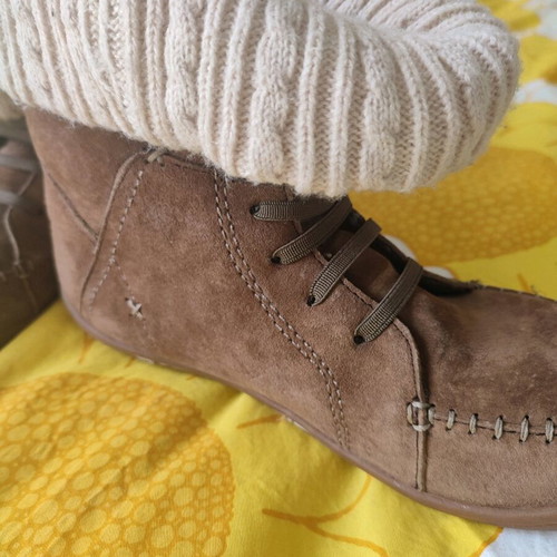 Caterpillar leather ankle boots like new, size 38, beige brown