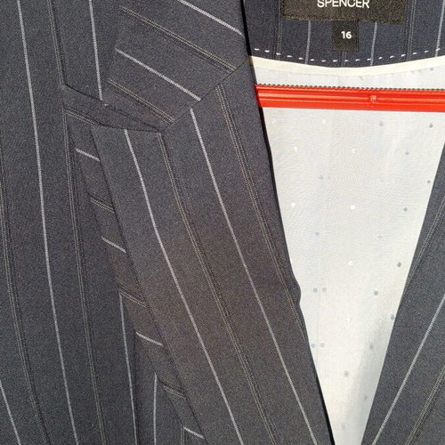 Marks & Spencer women's blazer dark blue striped, like new, size 16