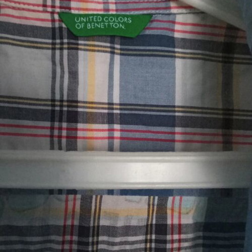 Benetton Boys' Sleeveless Shirt Size 128 cm Like New Blue