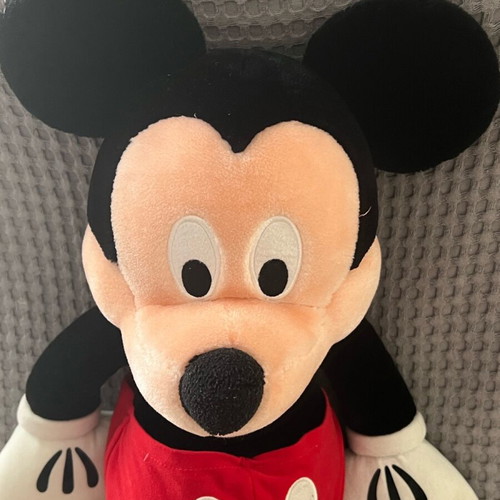 Large Mickey plush like new, collectible, height 65cm