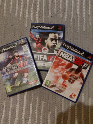 PES 11, FIFA 07, NBA 2K 11 games used, no CD included