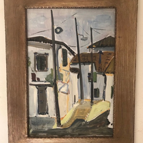 Painting by N. Kosmetatou oil on canvas like new