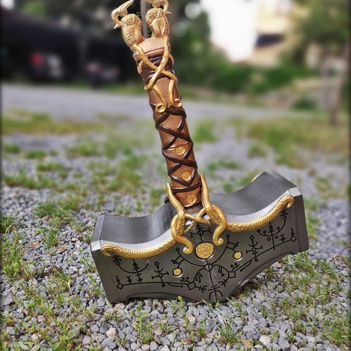 Mjolnir God of War Ragnarok Collector's Edition 3D print like new