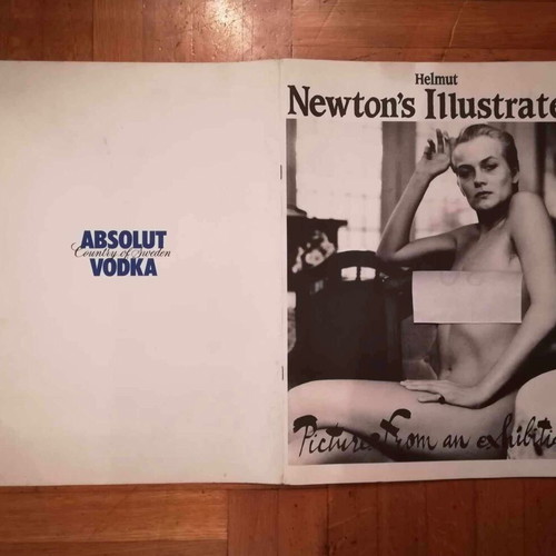 Helmut Newton photographic album with 32 pages, Absolut offer for KLIK