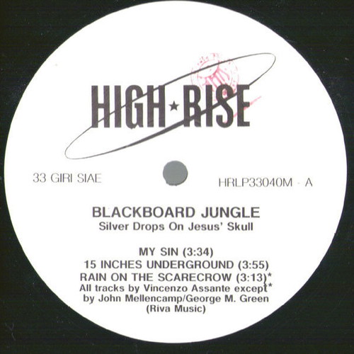 Blackboard Jungle Silver Drops On Jesus' Skull rock album used