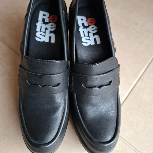 Refresh shoes like new, size 38, black, synthetic leather