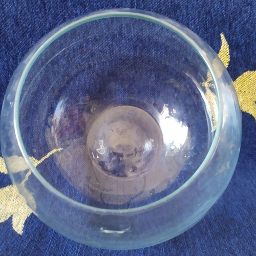 Glass Round Aquarium 2.5 Liters New
