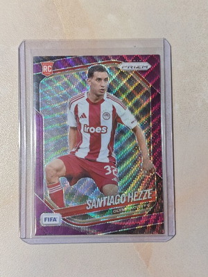 Santiago Hezze Rookie Card 2025-26 Panini Prizm FIFA Soccer Purple Parallel mint