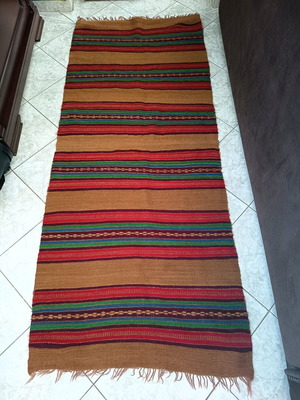 Traditional Handmade Kilim Loom rug like new, runner 2.05x0.83m