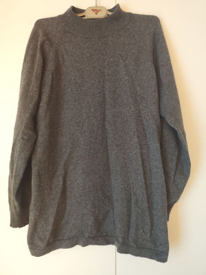 Lalique gray turtleneck sweater used, cashmere and silk
