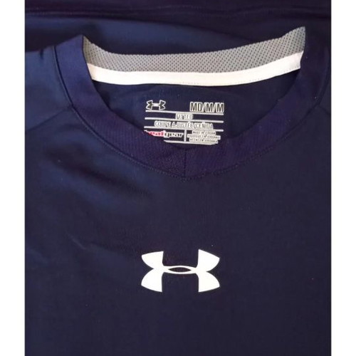 Under Armour men's sleeveless sports shirt used, blue, size M