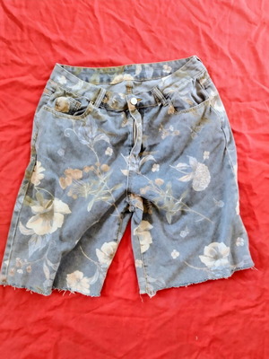 Women's denim bermuda shorts used, size XL