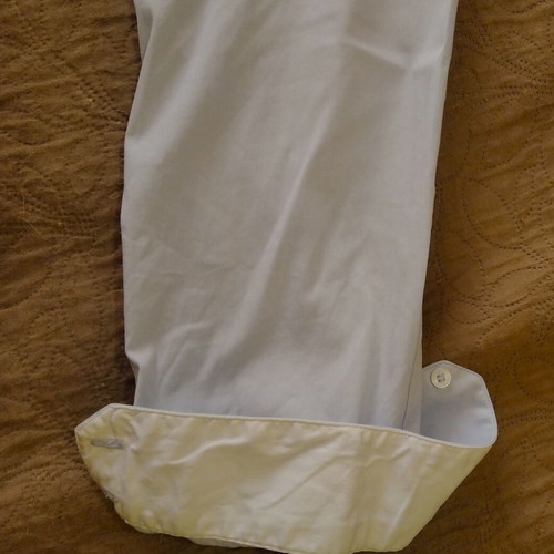 Zara Basic popover shirt in light blue and white