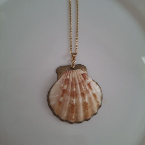 Necklace like new with shell pendant
