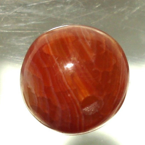 Natural agate bead like new, drilled 14.30 mm, 17.70 ct