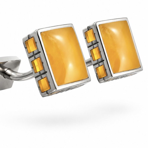 Baltic Amber Handmade 925 Sterling Silver Cufflinks
