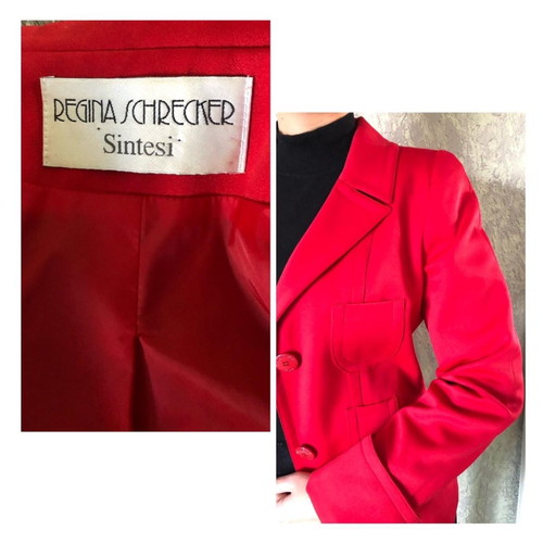 Regina Schrecker red blazer used, size M-L