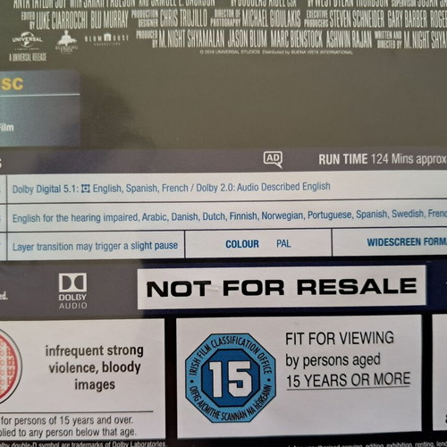 Glass DVD like new with English subtitles