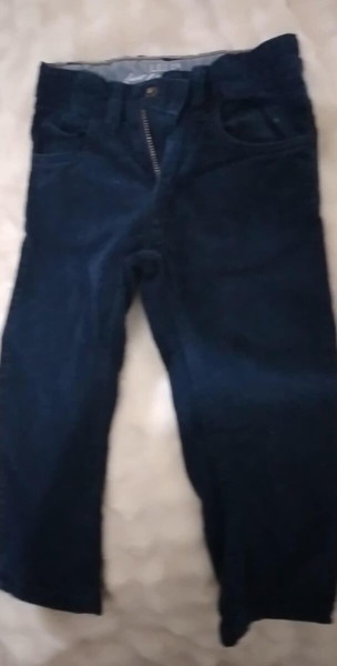 Παιδικό Βελουτέ Παντελόνι H&M L.O.G.G. για Αγόρια – Μπλε Σκούρο, 100% Βαμβάκι, 1½-2 Ετών