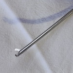 Surgical instruments used, stainless steel with gold-plated handles