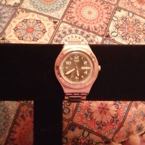 Swatch Irony Cool Days used watch with waterproof steel case and luminous hands