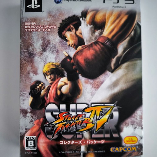 Super Street Fighter IV Collector's Package Limited Edition PS3 game like new