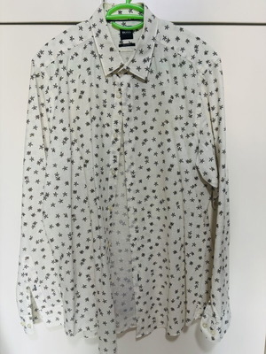Boss shirt with floral pattern like new, size L