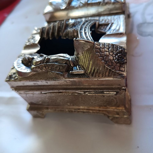 Japanese Silver Plated Smoking Set used with Detachable Ashtray 1950–1955