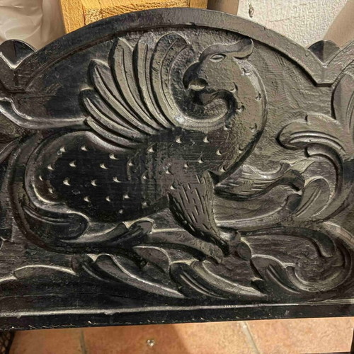 Skyrian chairs used, hand-carved, set of 2