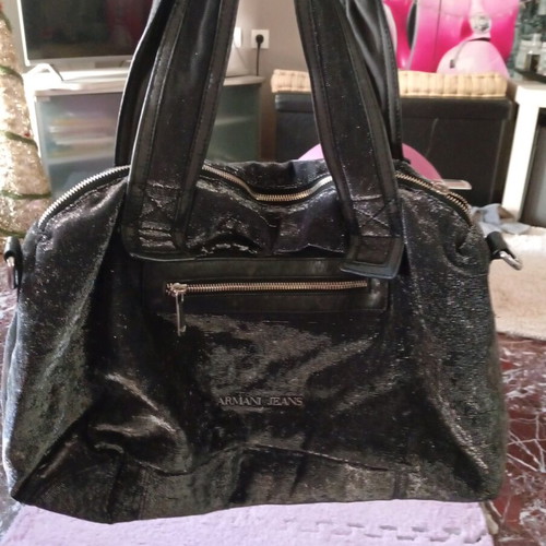 Armani Jeans black handbag like new