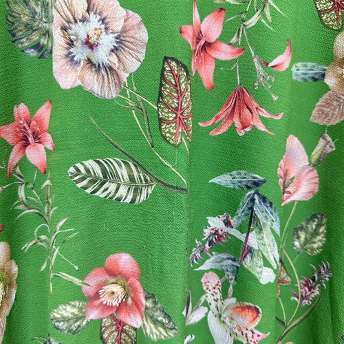 Tropical blouse size 44 used with floral and leopard print