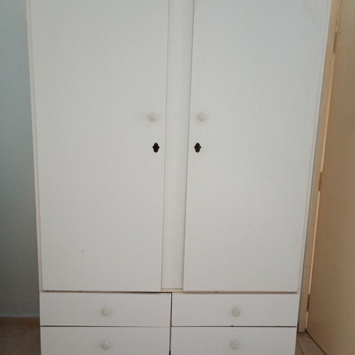 Wardrobe two-door with four drawers new