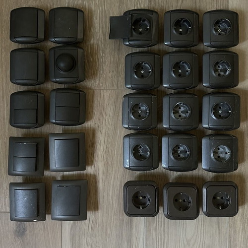 Legrand switches and sockets used, all together