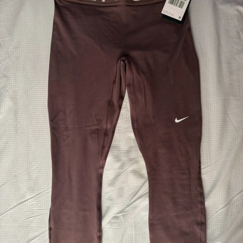 Nike Pro leggings new, brown, size S