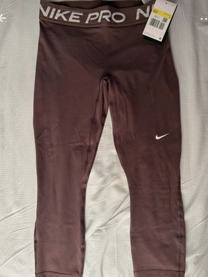 Nike Pro leggings new, brown, size S