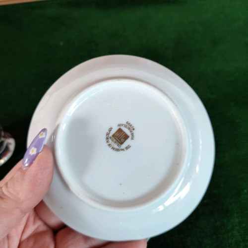Collectible vintage porcelain espresso cup with saucer The Museum of Porcelain
