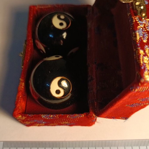 Baoding Chinese health balls used for relaxation and meditation