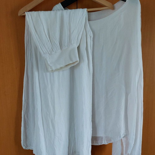 Silk pants and blouse set used, Italian brand XL/XXL