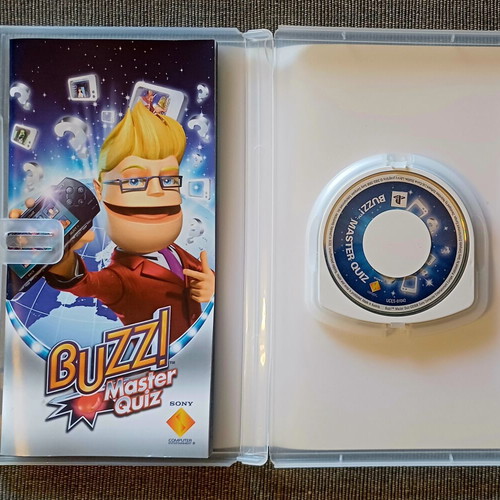 Buzz Master Quiz PSP game used, Greek edition