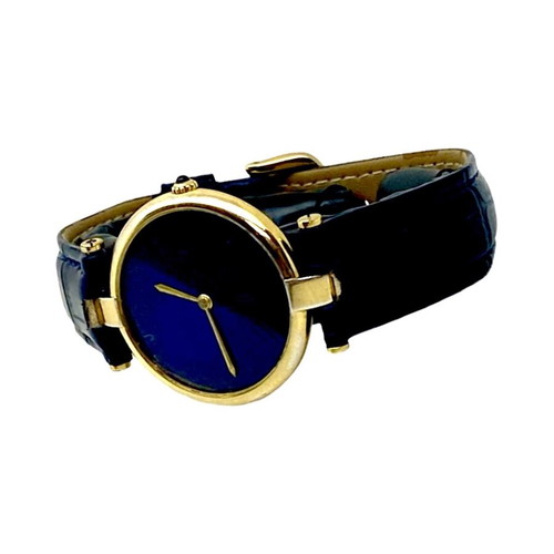 Ρολόι Cartier Paris γυναικείο μεταχειρισμένο, ασημένιο 925 με φύλλο χρυσού