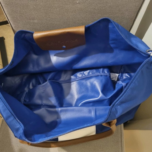 Oriflame travel bag set new, blue with brown details