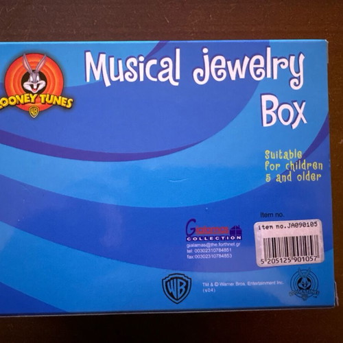 Vintage Looney Tunes musical jewelry box with Tweety like new