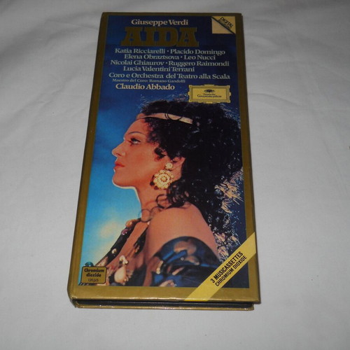 Aida 3xCassette album used, classical by Giuseppe Verdi