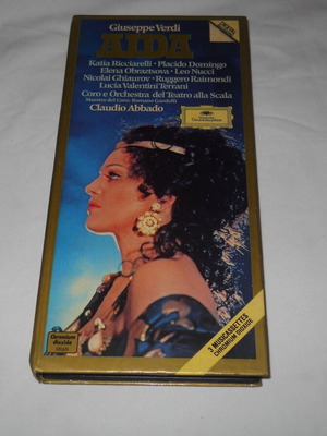 Aida 3xCassette album used, classical by Giuseppe Verdi