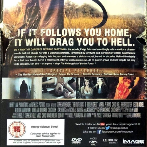 DVD The Poltergeist of Borley Forest used, horror movie without subtitles