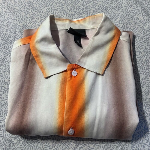 H&M Shirt size S beige and orange like new