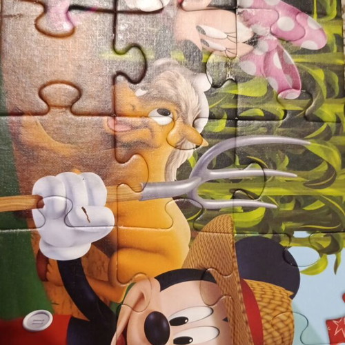 Mickey Mouse children's puzzle used, 15 pieces, complete without box