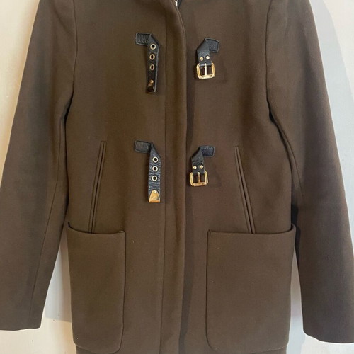 Zara duffle coat used, green, size S