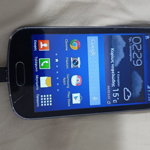 Samsung Galaxy GT-S7580 phone used with minor screen crack