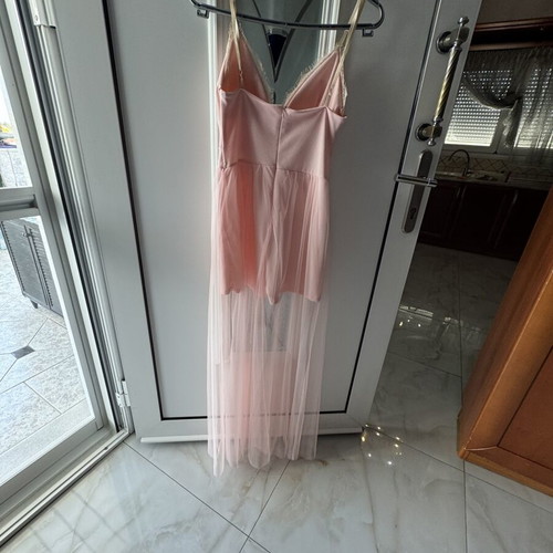 Long evening dress like new, pink, size S